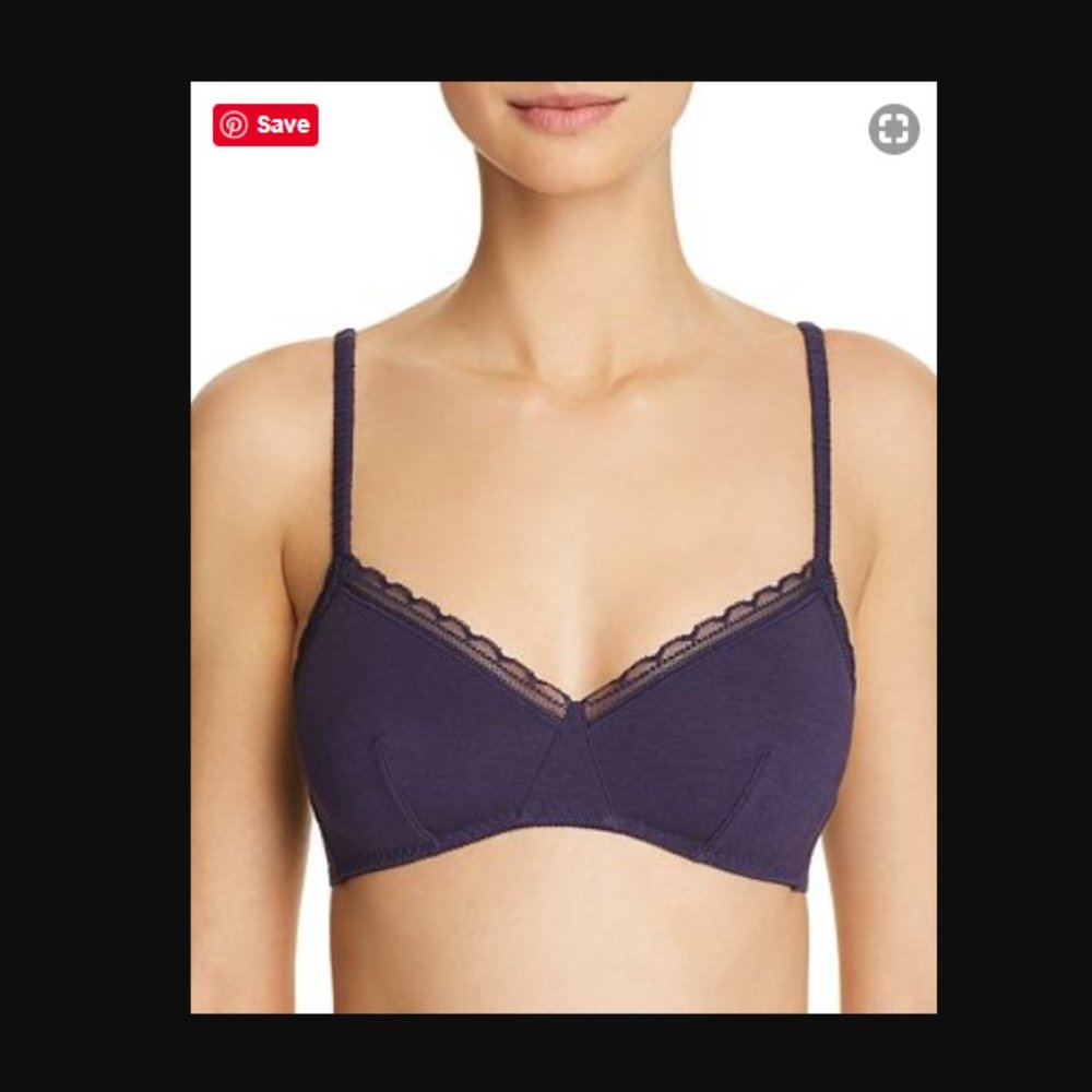 ON GOSSAMER CABANA COTTON BRALETTE LARGE